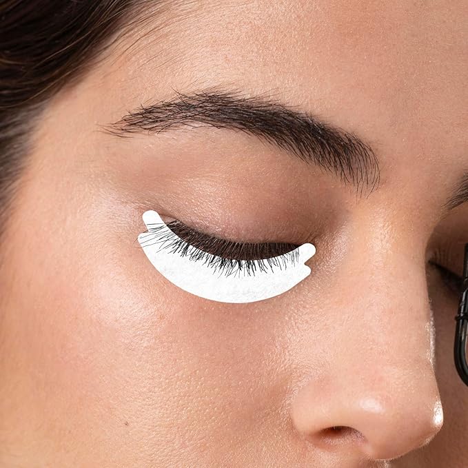 Eye Pads Lash Extensions, 100 PCS Non-lint Foam Eye Pads Eyes Patches Eyelash Lift Pad Sticky Under Eyes Pad for Home Salon Lash Extensions Perming Tinting Lifting