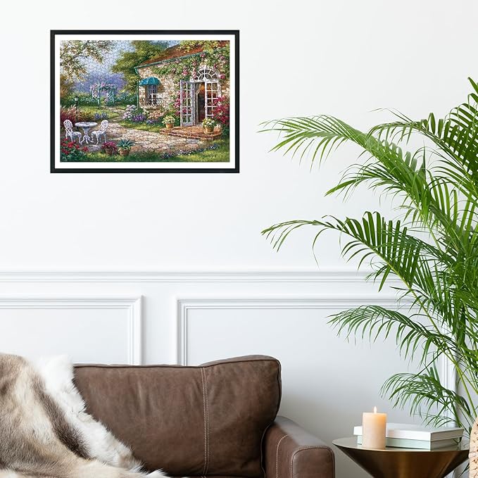 Flower Garden Puzzles for Adults 1000 Pieces, Difficult Plant Gardening Challenging Jigsaw Puzzle Perfect for Game Nights as Home Decor Size 27" x 20"