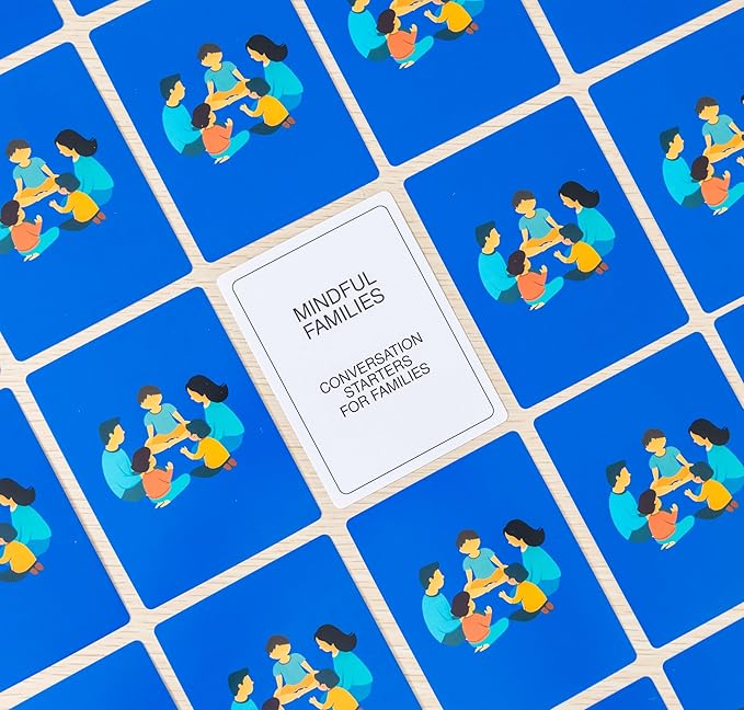 100 Mindful Families Conversation Cards โ Mindfulness, Gratitude & Breathing Prompts for Self Care at Home, Travel & Therapy
