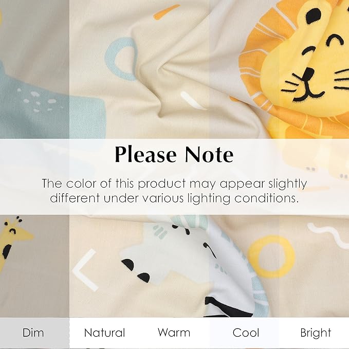 Salt Earth 100% Cotton 210TC Kids Bedsheet, Twin Fitted Sheet, Toddler Bed, 2 Piece Bedding Set- 1 Fitted Sheet and 1 Pillowcase, Themed Toddler Bed Sheets, Cute Sheets for Kids Bed (Summerland)