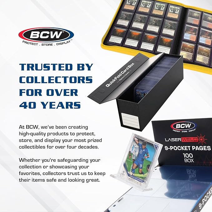 BCW Resealable Graded Card Sleeves | 300 Pack | Universal Fit for PSA, Beckett, SGC & More | Acid-Free Archival Polypropylene | 3¾ x 5½ with 1” Flap