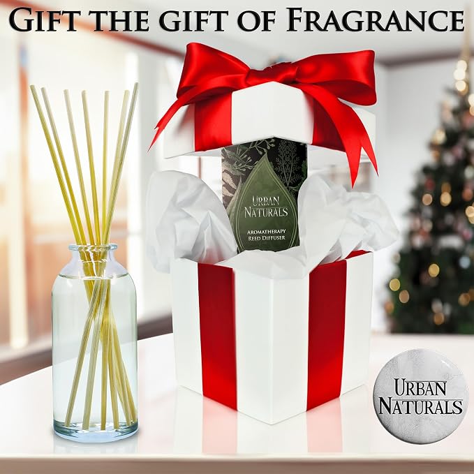 Urban Naturals Bowties & Bourbon Reed Diffuser Gift Set | Dark Oak, Bergamot & Bourbon | Made in the USA