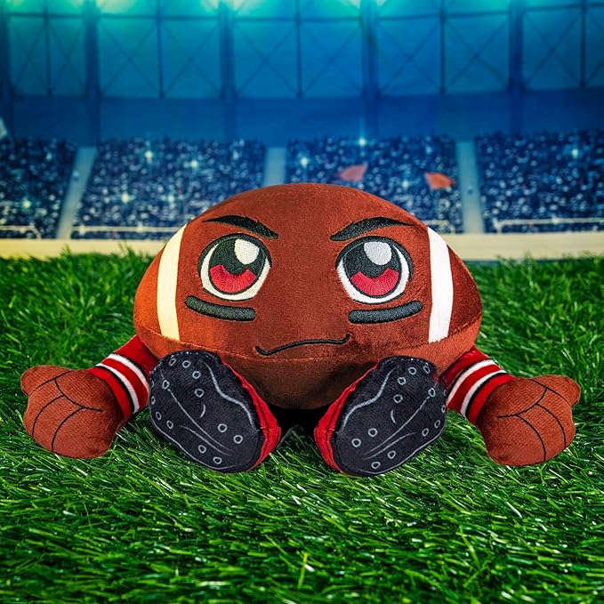 Bleacher Creatures Georgia Bulldogs 8" NCAA Kuricha Football Sitting Plush - Soft Chibi Inspired Plush