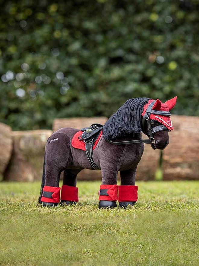 LeMieux Toy Pony Saddle Pad for Toy Pony - Soft Suede & Cotton Lining - Suitable for Ages 3 Years + - Gift for Kids - Chilli