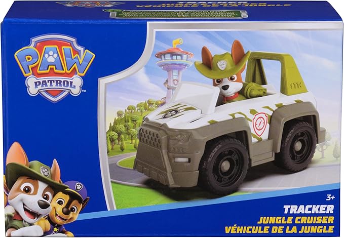 Paw Patrol, Tracker’s Jungle Rescue Vehicle, Toy Truck with Collectible Action Figure, Sustainably Minded Kids Toys for Boys & Girls Ages 3 and Up