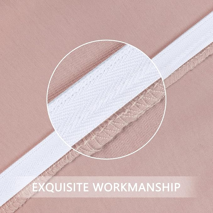Meiz Pregnancy Pillow Cover, Cooling Pregnancy Pillow Cover U Shaped, Pregnancy Pillowcase Fit 55" x 31" Maternity Pillow, Jersey Cotton, Apricot