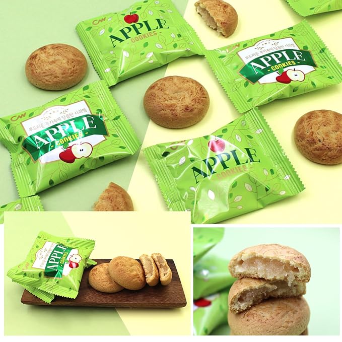 Gong Jooo MaMa CW(Chung Woo) Korean Chewy Filled Rice Cake Cookie Variety Gift Box (GRANDSHELL APPLE 10)
