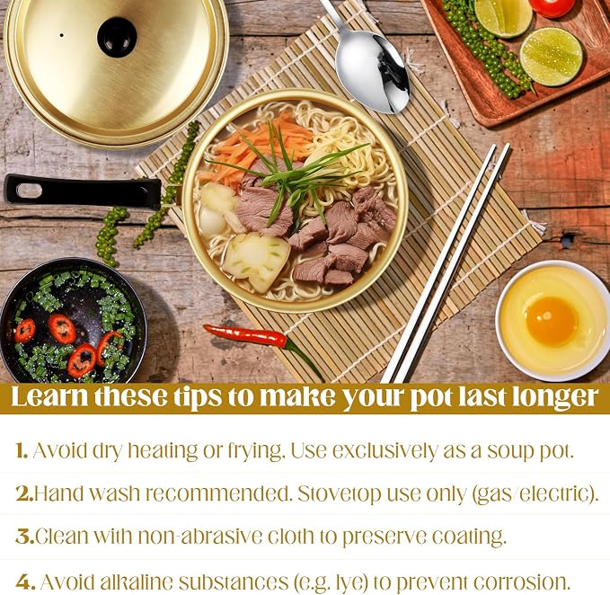 Korean Ramen Pot, Ramen Korean Cooking Pot, Aluminum Noodle Pot For Kitchen Cookware For Kitchen Cookware