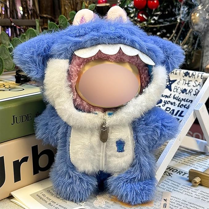 17cm Doll Clothes Accessories Outfits Cute Clothes Stylish Set (NO Doll) Blue Shark