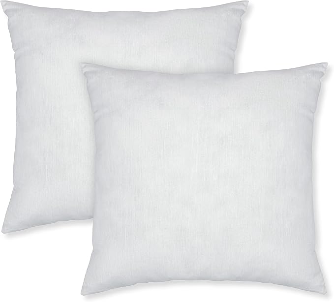Sherry Kline Pillow Insert Set,Soft & Fluffy Material,Couches, Sofas & Bedroom Pillow Sets, Decorative Pillows for Living Room, Indoor/Outdoor Use (Throw Pillow, Set of 2, Cotton,20''x20'')