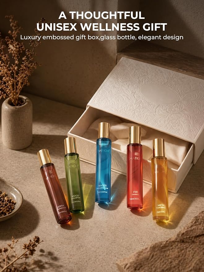 Breathe Essential Oil Roll-On 15ml, Pure Peppermint, Eucalyptus & Frankincense Oils Blend, Essential Oil Roller for Clear Breathing, Mint Citrus Scent, Tailored to Your Personality