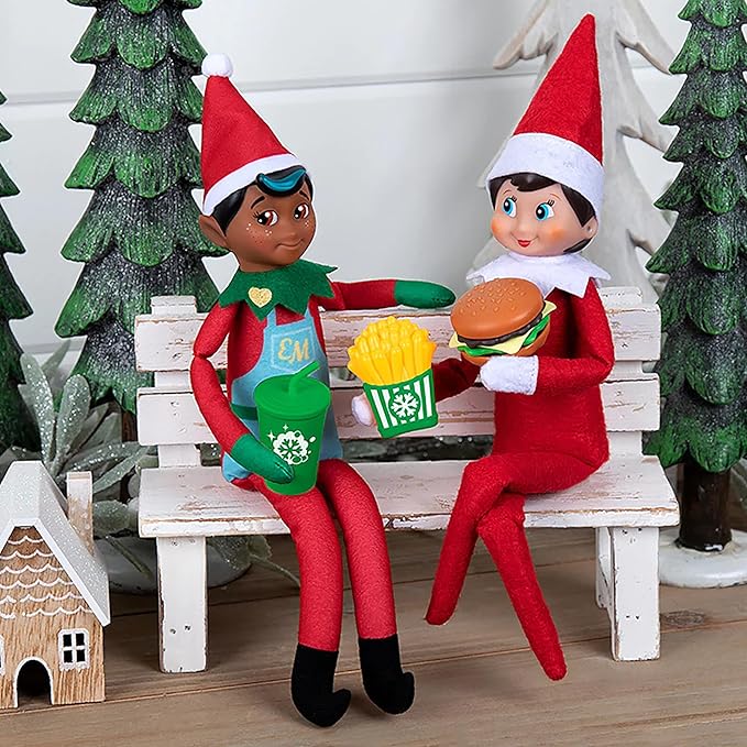 Elf on The Shelf - Brown Eyed Boy Scout Elf & Elf Polar Props