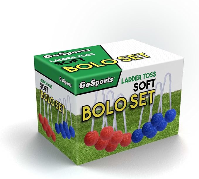 GoSports Ladder Toss Bolo Replacement Set - Kid Safe Soft Rubber or Hard Golf Balls