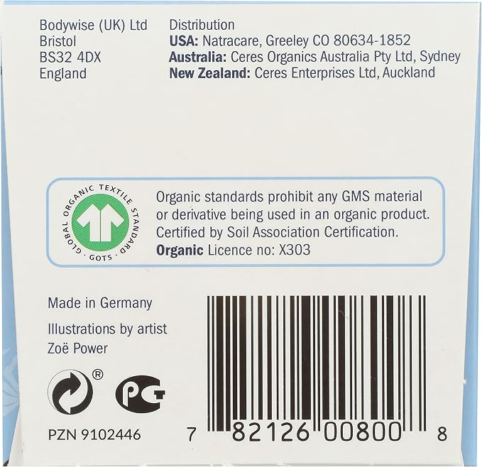 Natracare Organic Cotton Regular Tampons with Cardboard Applicator, (16 Pack, 192 Tampons Total)