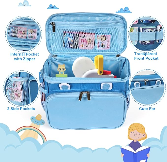 Carrying Case Compatible with Little Tikes Story Dream Machine, Storage Bag Fits for Story Dream Machine cartridges, Character(Show & Go Storage Case)