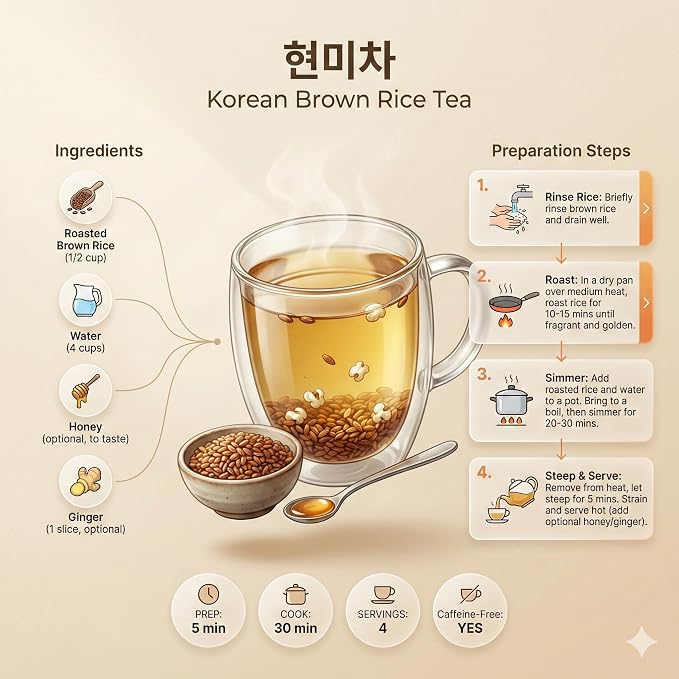 McCabe Organic Brown Rice Tea - Roasted Brown Rice Tea | Rich in Fibers and Minerals | USDA and CCOF Certified Organic | Product of USA | 2 Lbs (32 Oz)