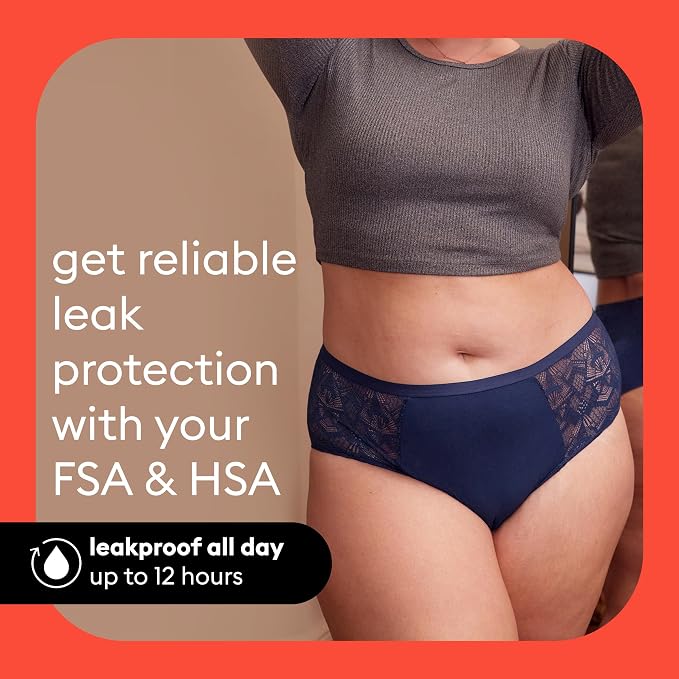 Thinx Ultra-Soft Period Underwear, Overnight Boy-Shorts Leakproof, Holds Up to 12 Regular Tampons*, Period Underwear for Women, Reusable & Controls Odor, Black, M