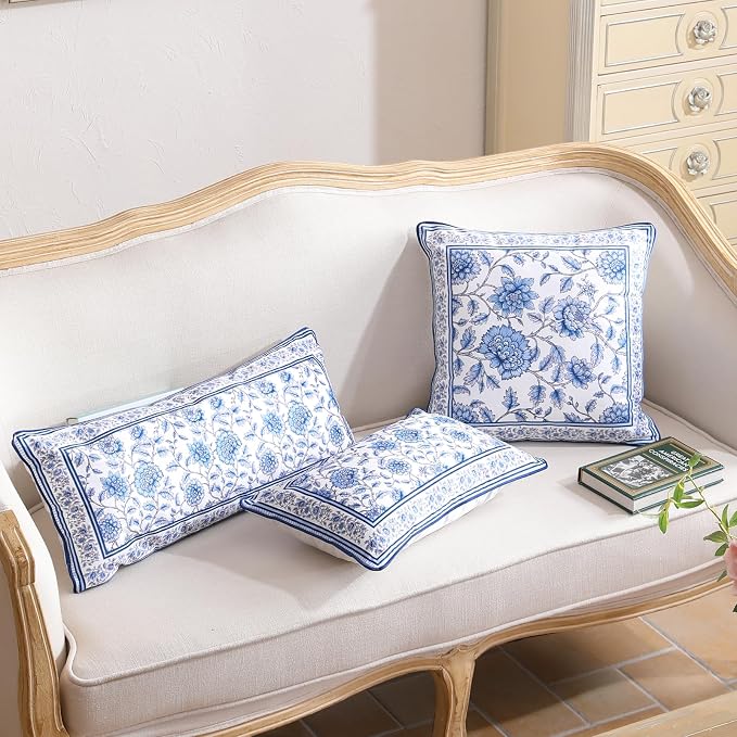 Designer Velvet Throw Pillow Cover,Set of 2,18"x18"-BlueWilow | Pillow Cover,Concealed Zipper Design,Dragonfly Pattern,Sofas,Bedroom,Living Room,Lounge Chairs,All Season Home Decor