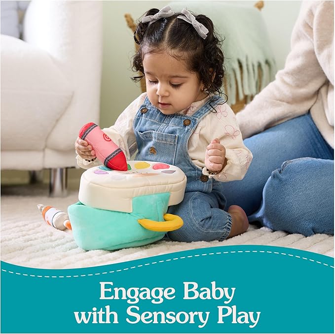 GUND Baby My Little Artist 5-Piece Plush Playset with Rattle, Squeaker and Crinkle Plush Toys, Sensory Toy for Babies and Newborns, 7.5”