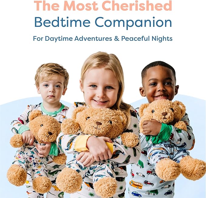 Zip N' Bear Soft Plush Teddy Bear Stuffed Animal with Unicorn Pajamas - Zippy The Bear Cute Cuddly Plush Toy, Perfect Sensory Teddy for Kids, Toddlers - Adorable Gift & Bedtime Companion