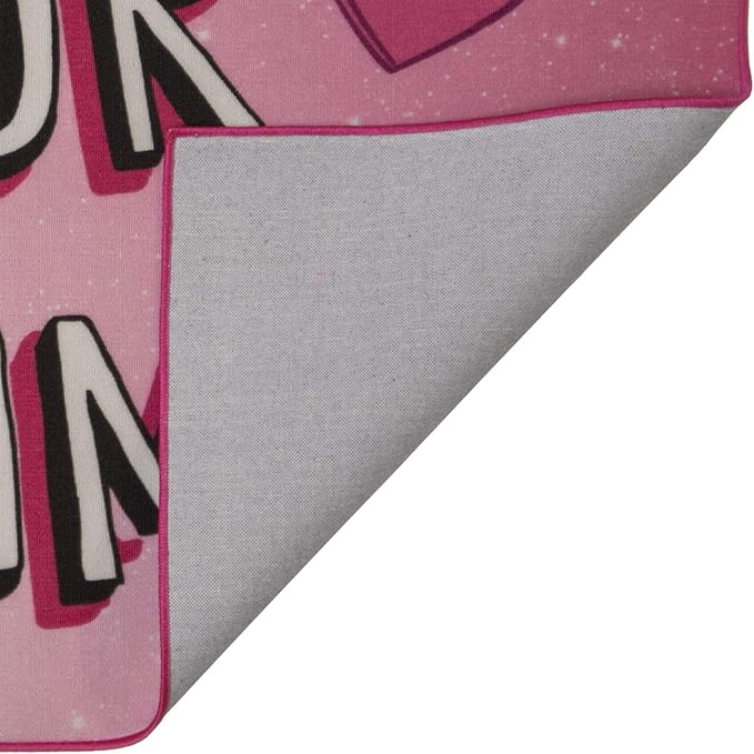 Gertmenian JoJo Siwa Indoor Area Rug - 4x6 Large, Non-Slip, Ideal for Children in Bedroom, Game Room, Classroom, Nursery or Play Area - Follow Your Dreams, Pink, 21276