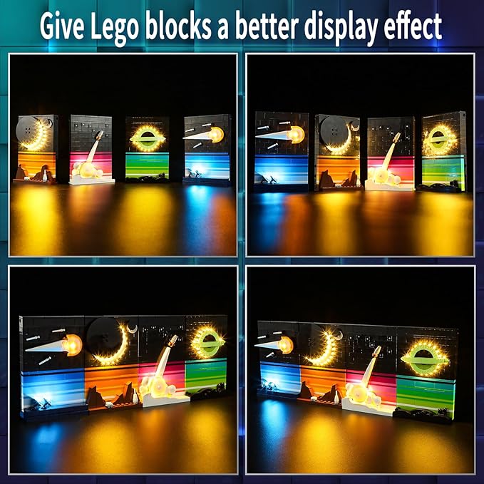 Vaodest LED Light for Lego 21340 Tales of The Space Age Set,Design and Configuration Compatible with Model 21340(LED Light Only, Not Building Block Kit)