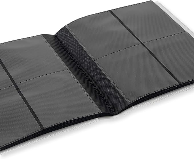 Vault X 4 Pocket Standard Strap Binder, Holds 160 Trading Cards in 20 Side-Loading Pages (White)