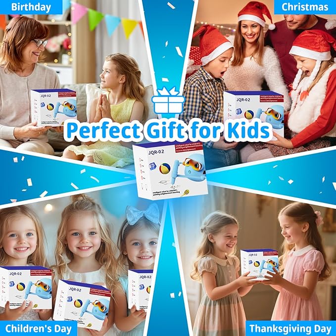 Smart Drawing Robot for Kids with 100 Cards & 12 Color Pens, Voice Interactive Educational Painting Machine, Montessori Learning Robot Toy, Fun Birthday & Holiday Present for Boys and Girls Ages 4-12