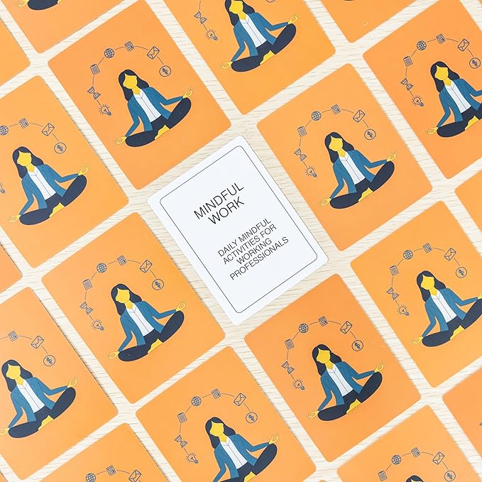 100 Mindful Work Cards โ Mindfulness & SelfโCare Prompts for Professionals | Desk & Travel Deck for Stress Relief, Focus, Motivation & WellโBeing