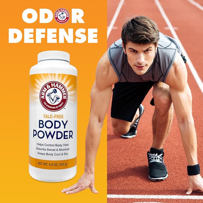 Talc-Free Body Powder for Body Odor Sweat & Moisture (3 pack)