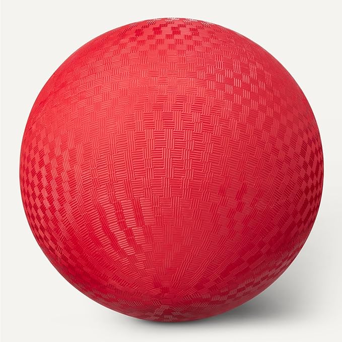 Amazon Basics 10-Inch Playground Kickball, 2-Pack, Red with Pump