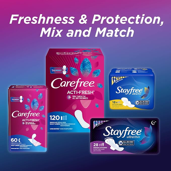 Stayfree Ultra Thin Super Long Pads with Wings For Women, Reliable Protection and Absorbency of Feminine Moisture, Leaks and Periods, 32 count (Pack of 2)