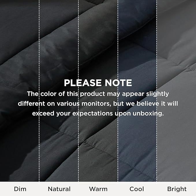 Bedsure Comforter Duvet Insert - Quilted Comforters Oversized King Size, All Season Duvet, GentleSoft Down Alternative Bedding, with 8 Tabs, Gifts for Women/Men, Black, Oversized King 116 x 98 Inches