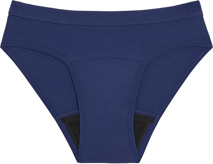 KNIX Teen Girls Cotton Leakproof Period Underwear Bikini – Moderate Flow Protection, Absorbs 2–4 Super Tampons