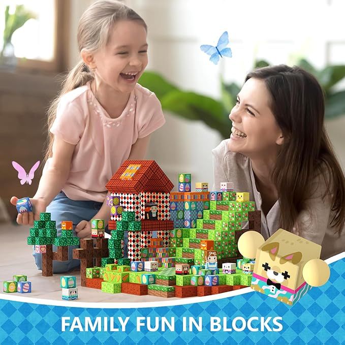 GobiDex 100PCS Magnetic Blocks Kids Building Toys for Boys Girls 3+, Game-Based Build MagWonder with Magnet Construction Toys, STEM Sensory Gift for Birthday