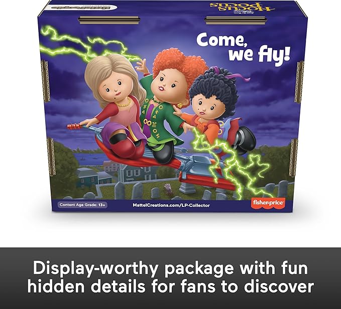 Little People Collector Disney Hocus Pocus Movie Special Edition Set for Adults & Fans, 3 Figures in a Display Package
