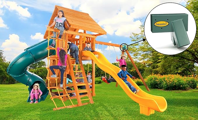Eastern Jungle Gym Easy 1-2-3 A-Frame Swing Set Brackets Pack of 4 Brackets