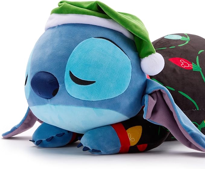 Disney Store Official Cuddleez Plush – Stitch Holiday - Big Plush - Super Soft & Huggable Toy for Fans & Kids of All Ages - Perfect Collectible Gift, Plushy