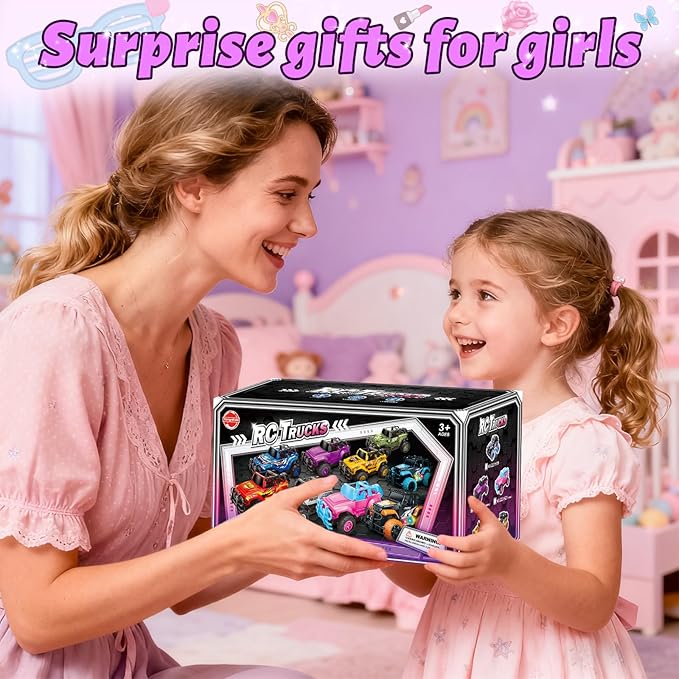 Ynybusi Remote Control Car RC Racing Cars, 1:20 Scale Remote Control Monster Truck, 2.4Ghz LED Light Off-Road Rc Cars,Toy Cars for Kids Boys Girls 6 7 8 9 10 Years Old (Purple)