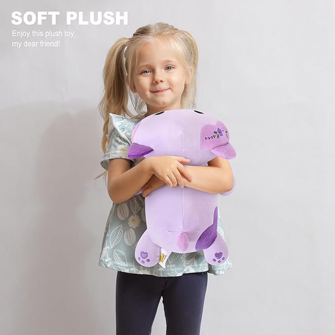 Onsoyours Original Lavender Cat Plush 13 Inch Kitty Plushies Toy Kitten Stuffed Animal Soft Pillow Kawaii Plushie Gift for Kids & Adults (Lavender Cat,13")