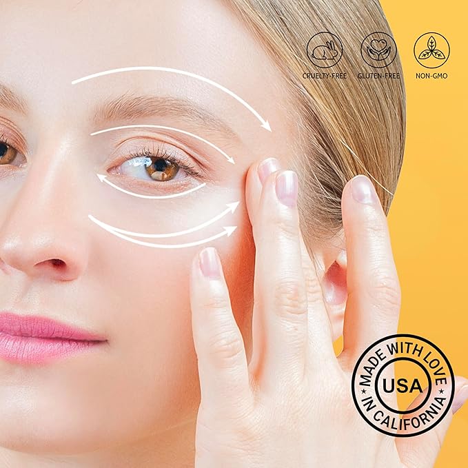 Dermatouch Vitamin C Brightening Under-Eye Roller, 1.6 oz - Made in USA
