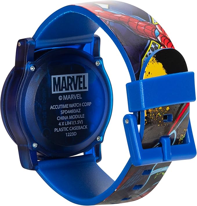 Marvel Spider-Man Kids Watches – Digital Display, Interactive Features, Adjustable Strap, Vibrant Spider-Man Graphics, Durable for Active Kids