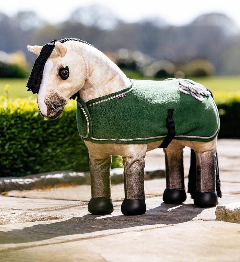 LeMieux Toy Pony Show Blanket - Quality Fleece Rug - Eduational Toy - Suitable for Ages 3+ Hunter Green