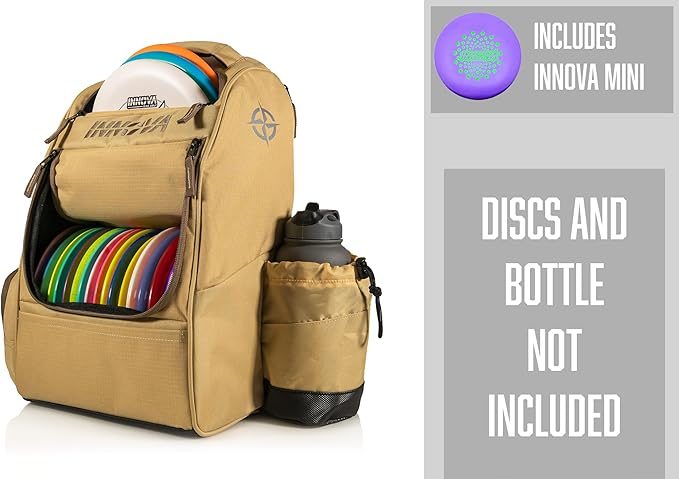 Innova Adventure Pack Disc Golf Backpack – Holds 25 Discs – Includes Mini, Disc Golf Bag