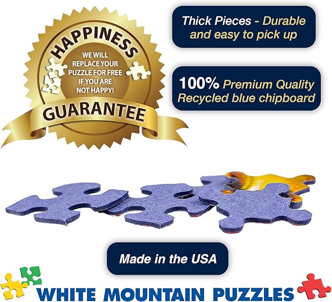 White Mountain 1000 Piece Jigsaw Puzzle Retro Phrases Collage Puzzles with Large Pieces for Adults and Family 24"x30" - Slang We Used