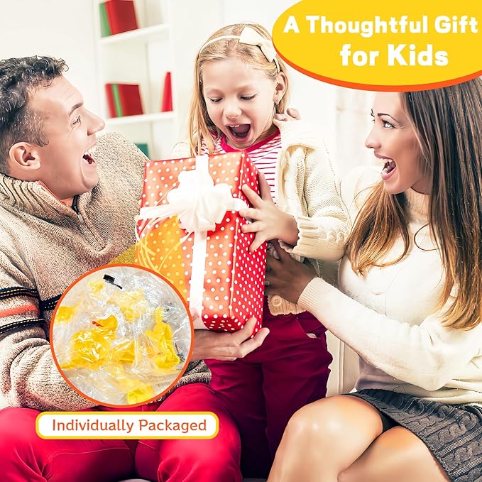 Dshengoo 16 Pack Finger Slingshot Chicken Rubber,Flying Stretchy Flick Stretchable Chickens Fingers for Gag Gift Birthday Christmas Halloween Party Favors Supplies