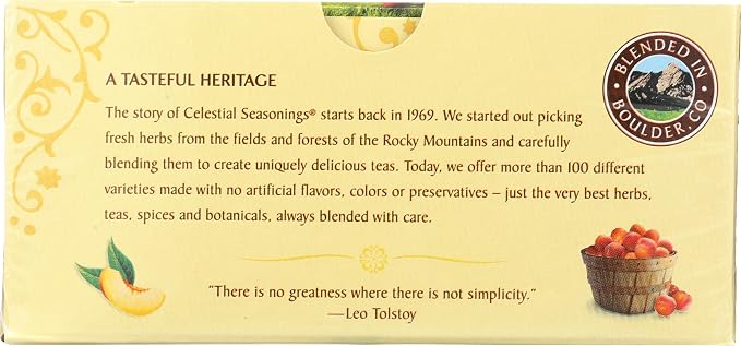 Celestial Seasonings Herbal Tea, Sleepytime Peach, 20 ct