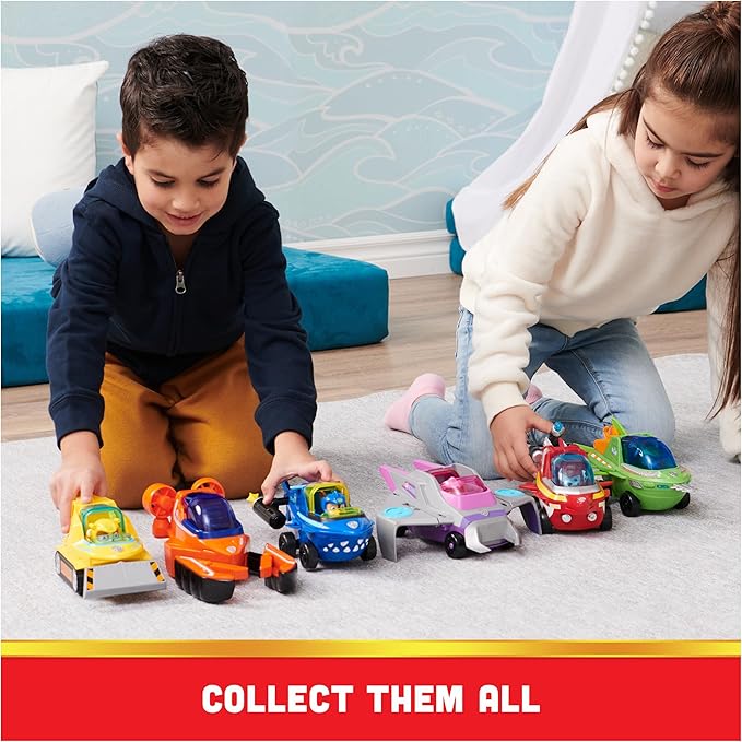 Paw Patrol Aqua Pups Rubble Transforming Hammerhead Shark Vehicle with Collectible Action Figure, Kids Toys for Ages 3 and up