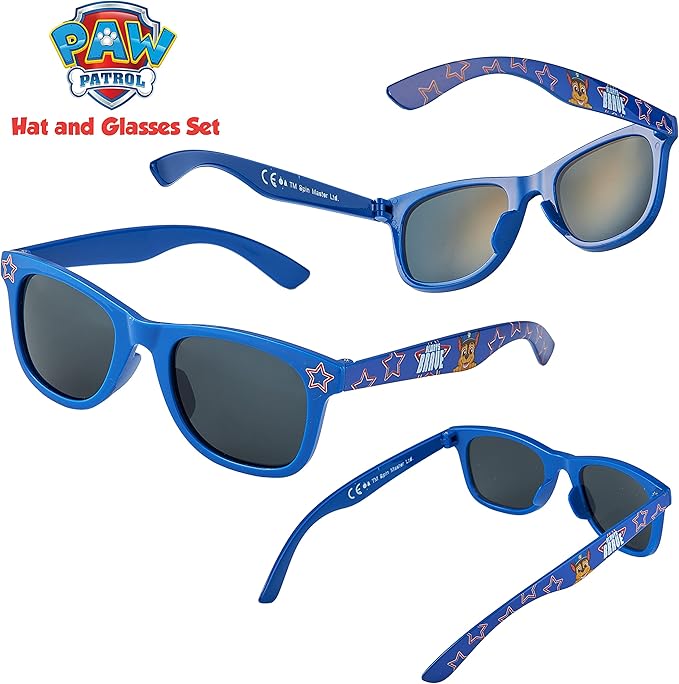 Paw Patrol Baseball Cap and Kids Sunglasses - Boys Sun Hat & UV400 Sunglasses for Kids Summer Set