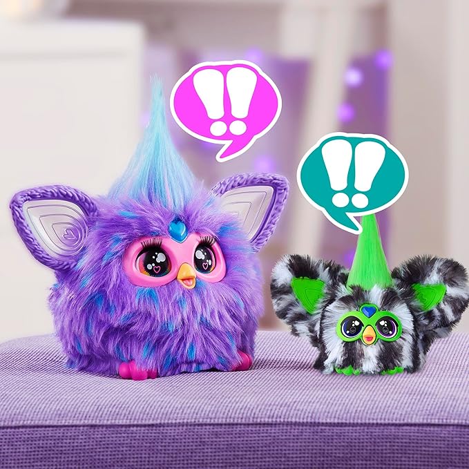 Furby Furblets Fierce & Fabulous 2 Pack, Greenie-Meanie & May-May with 45 Sounds Each, Electronic Plush Toys for Girls & Boys, Back to School Gifts, Ages 6+ (Amazon Exclusive)